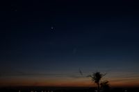31a Aldebaran, Venus, Merkur 09.04.2023 19.21UT