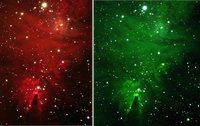 NGC 2264 colr + HST color
